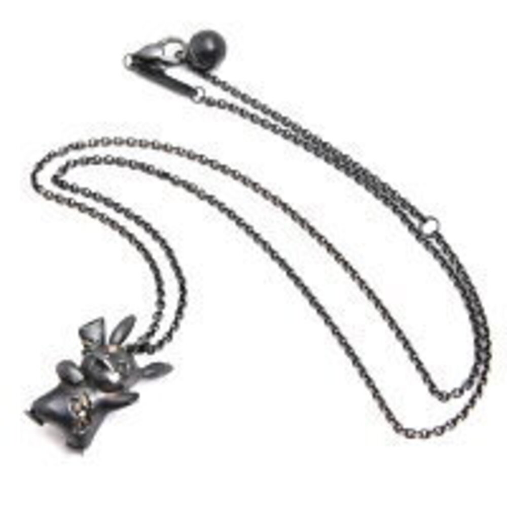 Tiffany Co Pokemon Pikachu diamond necklace silver